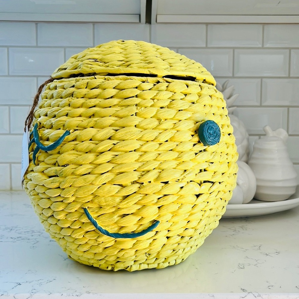 Pottery Barn Kids Happy Face  Storage Basket - Picture 2 of 15